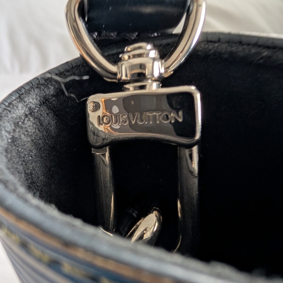 Authentic Louis Vuitton Denim Epi Leather Phenix PM Shoulder Bag - Picture 12 of 16